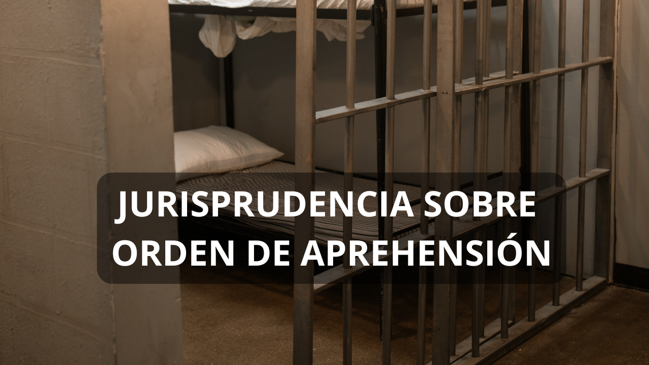 jurisprudencia sobre orden de aprehensión