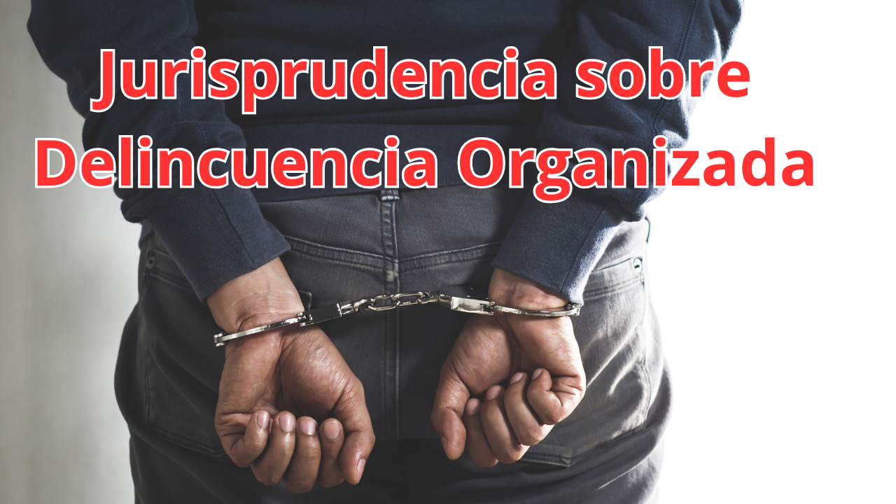 Persona con esposas policiacas. Jurisprudencia sobre delincuencia organizada